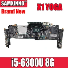 SAMXINNO For Lenovo Thinkpad X1 YOGA 14282-2M Laotop Mainboard 14282-2M Motherboard with i5-6300U CPU 8GB RAM