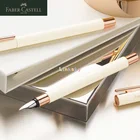 Перьевая ручка Faber-Castell Neo Slim черного, матового и розового золота, удобная для письма, письменные принадлежности для взрослых