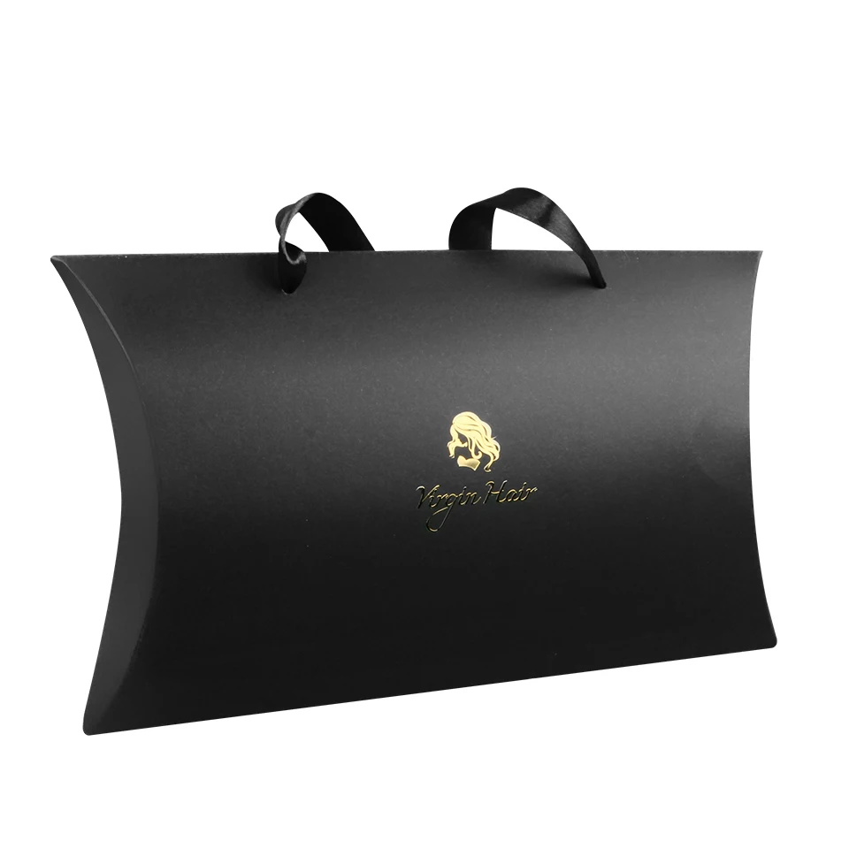 Накладные волосы Virgin упаковка бумажная Подушка Коробка может быть с