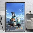 Милый Постер и принты из мультфильма Лагерь в японском стиле аниме для девочек, Картина на холсте, настенные картины для гостиной, домашний декор