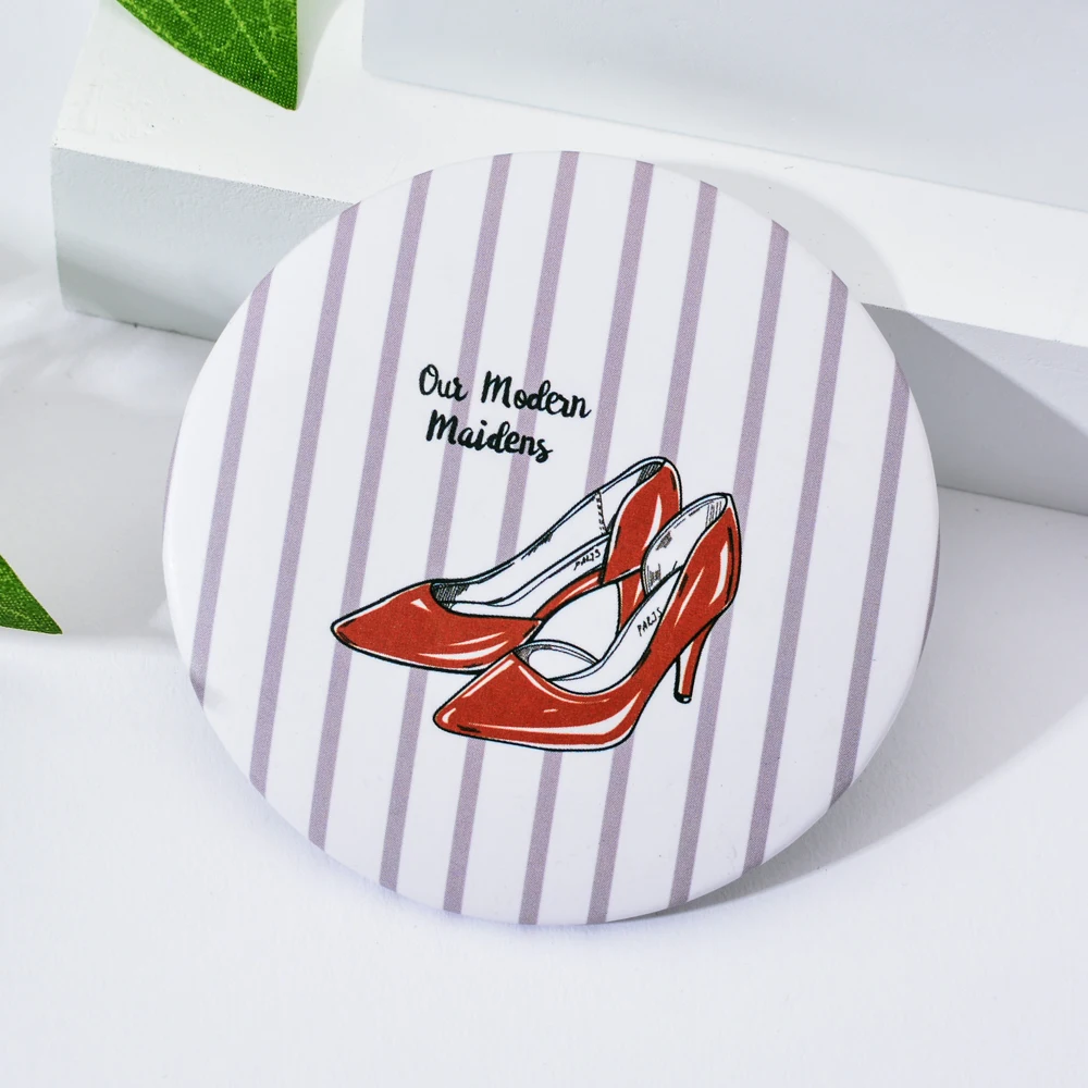 1 шт. одностороннее мини карманное косметическое зеркало для женщин компактное