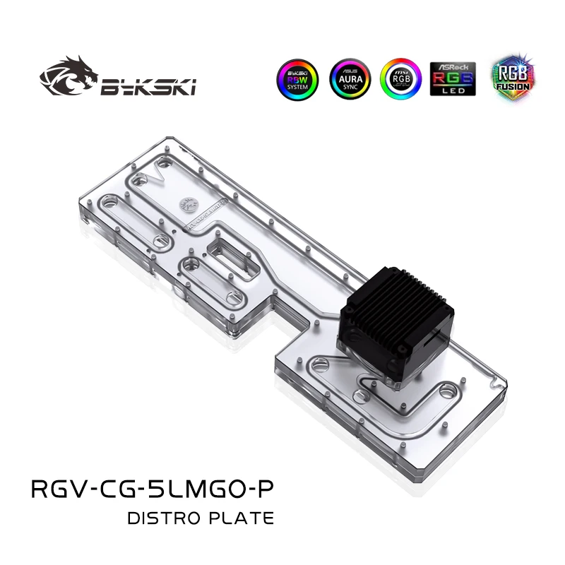 Billig BYKSKI Acryl Bord Wasser Kanal Lösung Für COUGAR BLAZER Computer Fall Für CPU Und GPU Block / 3PIN A-RGB/combo DDC Pumpe