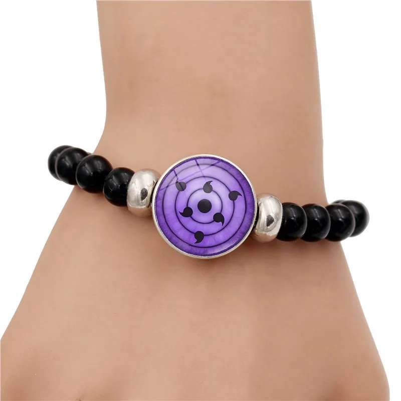 Браслет с кнопками-застежками Шаринган для мужчин и женщин Ювелирное Украшение