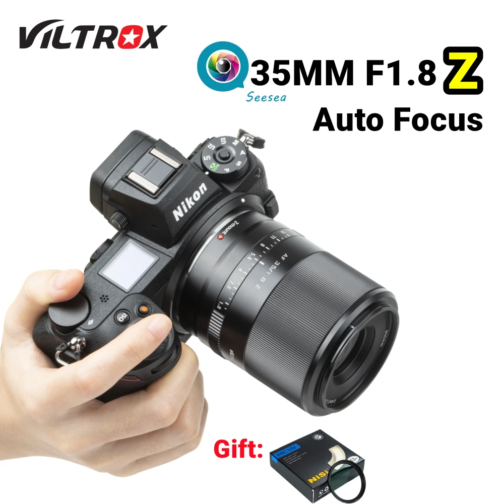

Viltrox 35mm F1.8 Auto Focus Full Frame Wide Angle Large Aperture Prime Lens for Nikon Z Mount Z6II Z7 Z50 ZFC Cameras