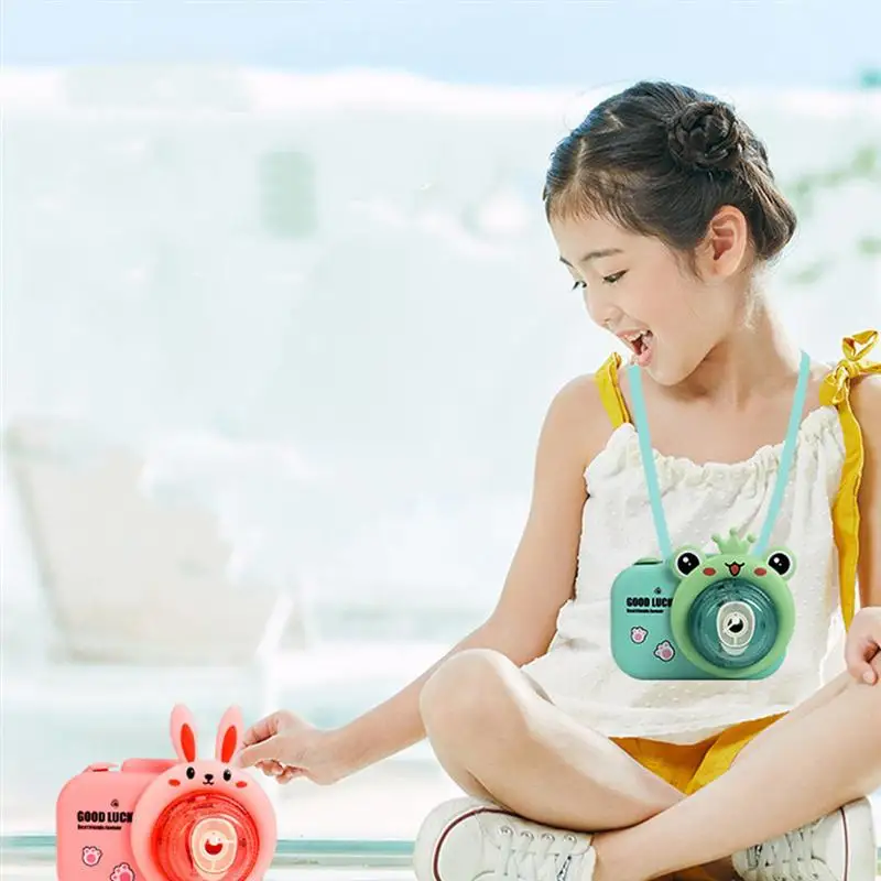 

1 Set of Children Bubble Machine Toys Electric Bubble Maker Cartoon Camera Toy