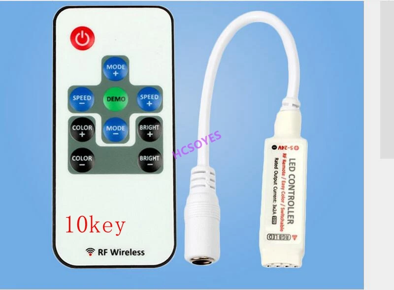 DC5V-24V 17key usb/17key rgb RF/10key/20key IR RF RGB LED контроллер 433 МГц беспроводной контроль сигнала для точечный источник света