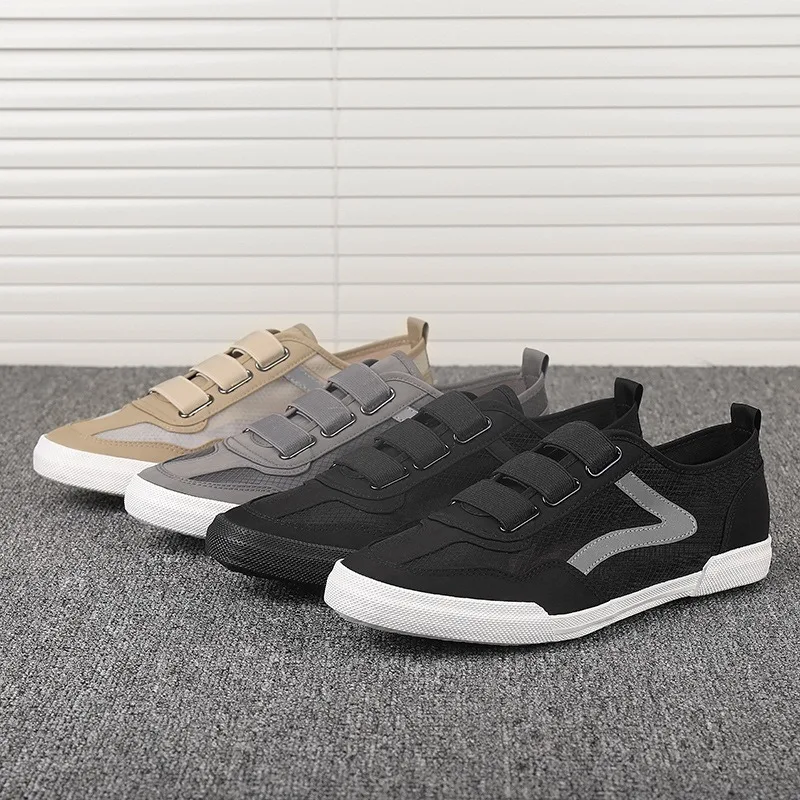 

2020 New Summer Mens Trend Wild Casual Shoes Breathable Deodorant Quick-drying Mesh Low-top Canvas Shoes Sneaker Men