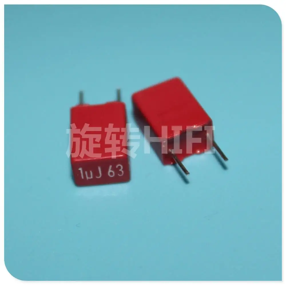 10 шт. новые красные WIMA MKS2 63 в 1 0 мкФ 1u0 105/63 мкф pcm5мм лидер продаж акция магазина