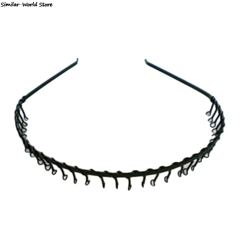 1 шт. шикарная черная волнистая повязка для волос в стиле унисекс мужская и