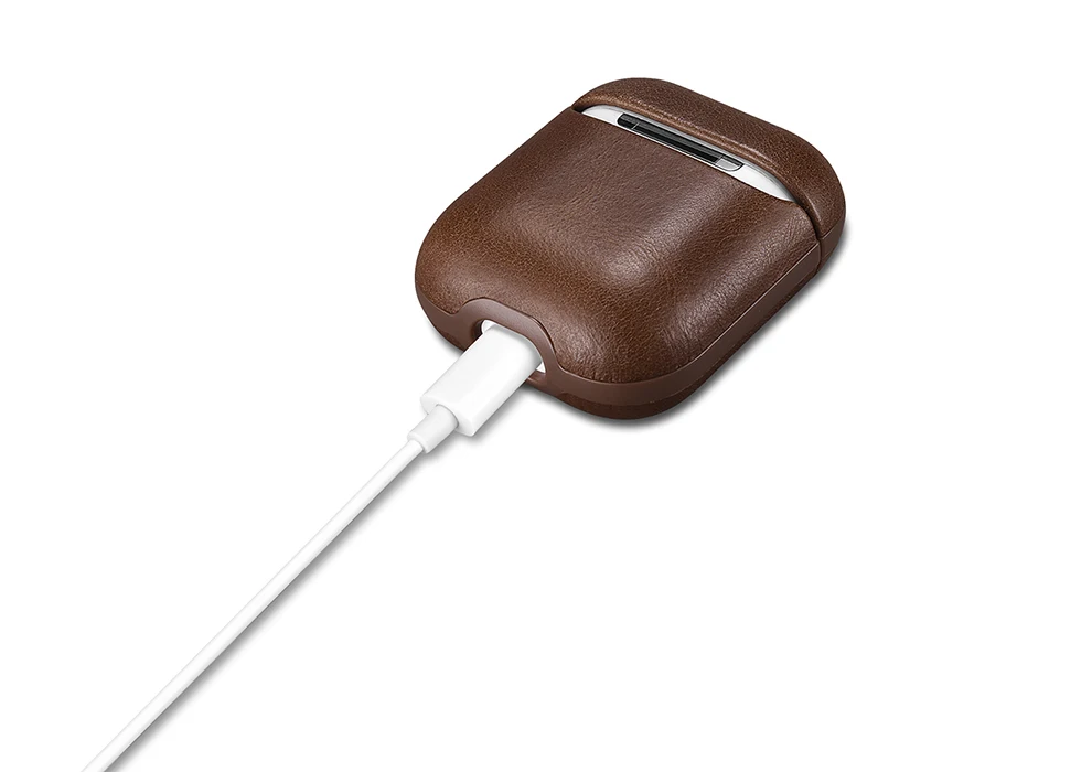Чехол XOOMZ для Apple Airpods из натуральной кожи для Airpods 1 2 винтажная Защитная сумка для Airpods 2 1 жесткий чехол для ПК