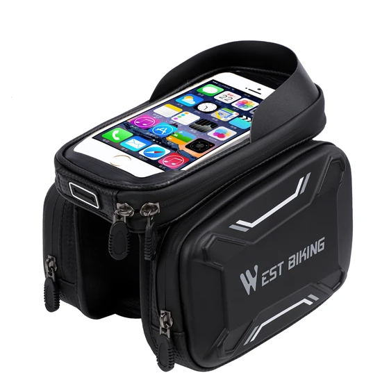 

Waterproof Bicycle Frame Bag Screen Touch Top Tube Phone Bag Bicycle Bags Front Frame High-quality MTB Bike Bag
