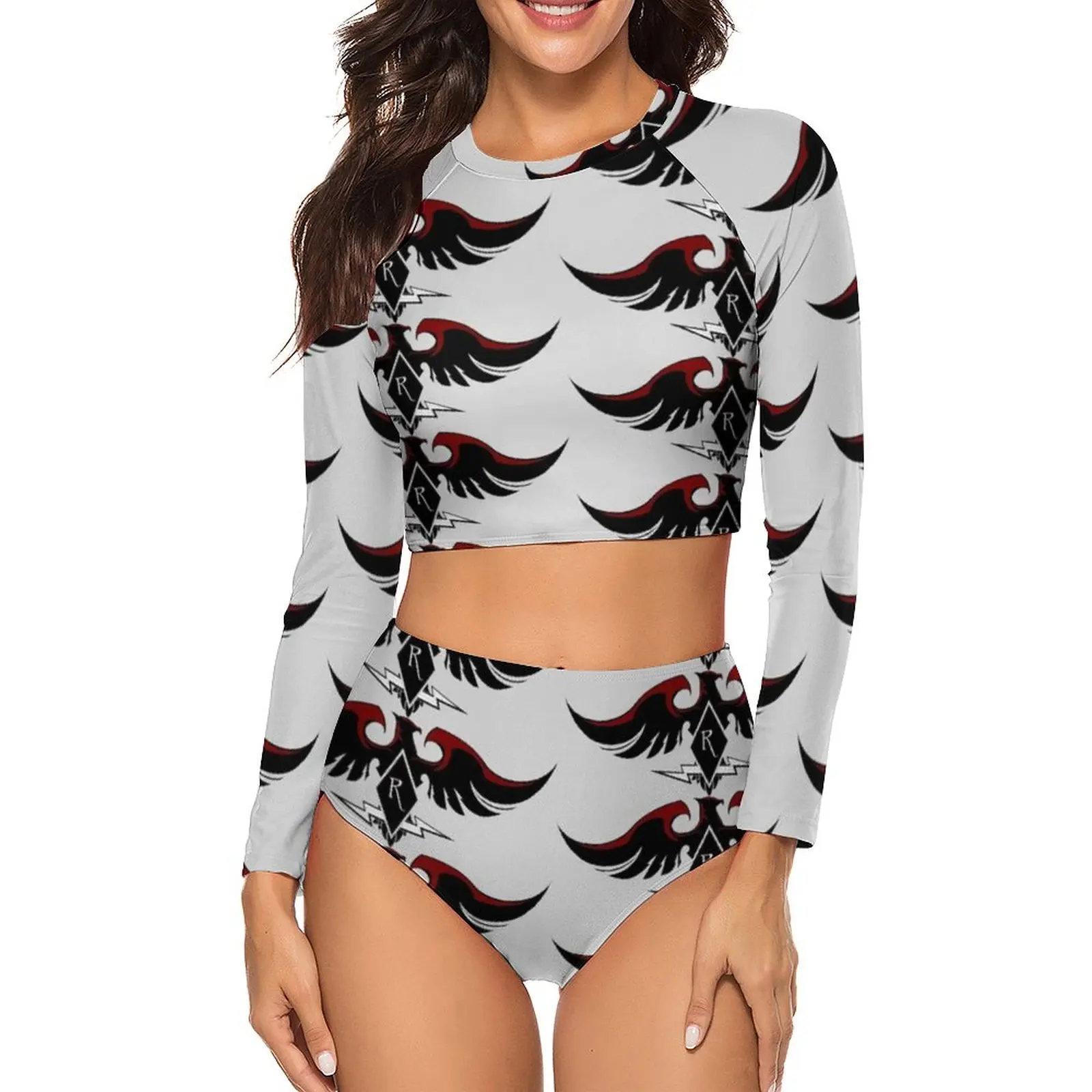 

Dishonored Bikini Swimsuit Long Sleeve Sweet Swimwear Summer For Chubby Best Two Piece Bathing Suit