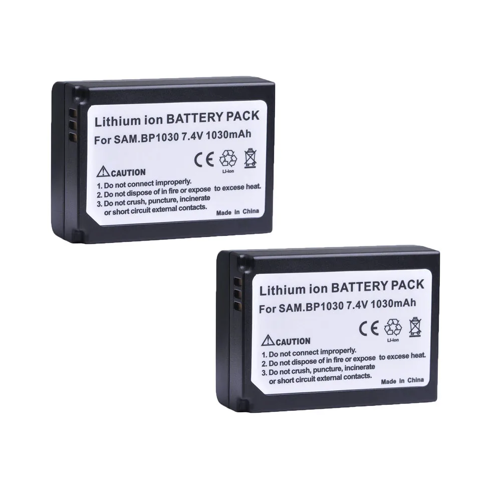 2 шт. 1030 мАч BP 1130 аккумуляторная батарея для камеры Samsung NX200 NX210 NX300 NX500 NX1000 NX1100 NX2000 NX
