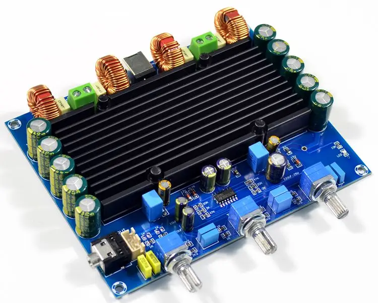 

YWJJX DC24V 4A Class D Amplifier Board TPA3116 Dual Chip 100W * 2 Digital Amplifier Board (Large Cooling Deluxe Edition)