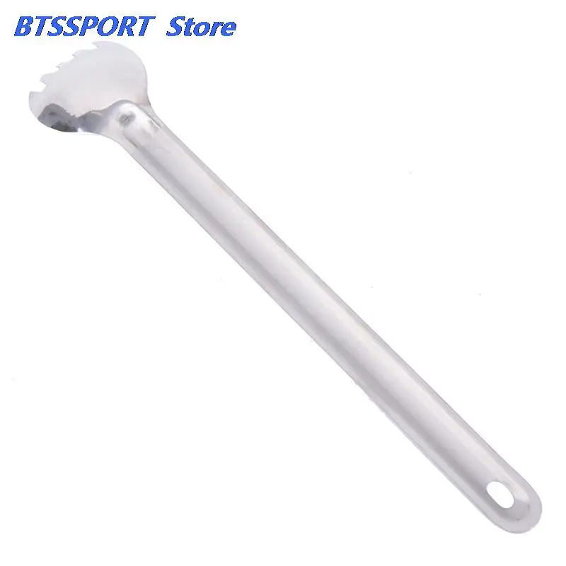 Вилка титановая вилка ложка с длинной ручкой портативная матовая столовая для