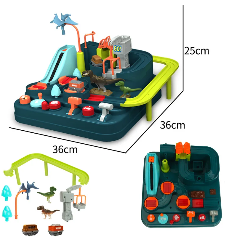 Приключения Набор железной дороги игрушечный маленький набор электрического