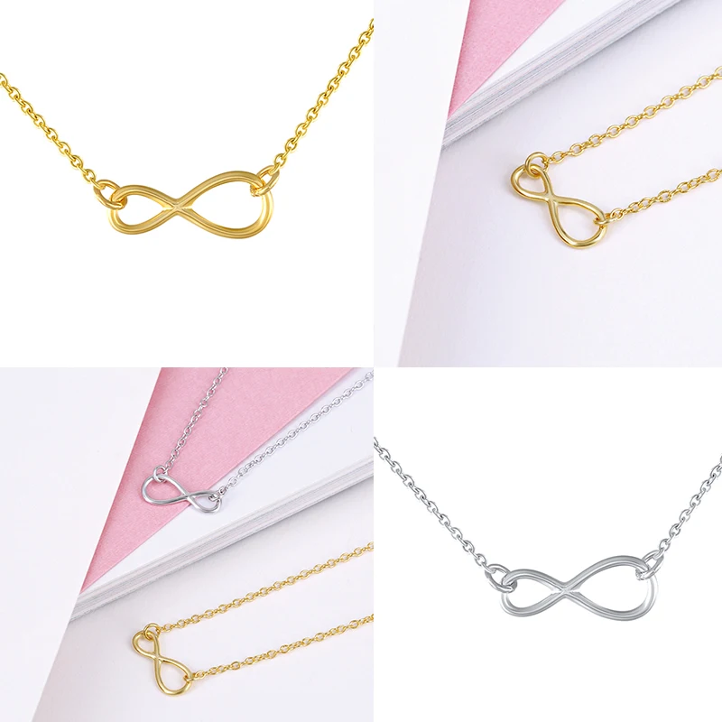 

CANNER 100% plata de ley 925 Pendientes Pandent Necklaces For Woman Lovers' Minimalis Cute Clavicle Chain Statement Necklace