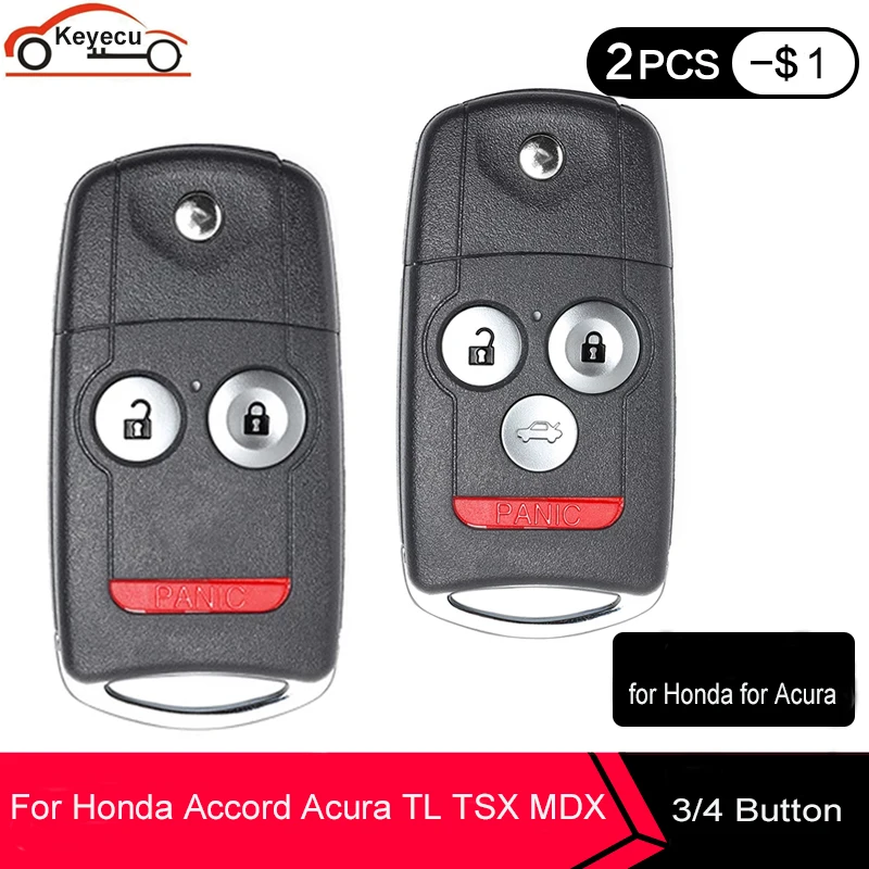 Раскладной чехол KEYECU для автомобильного ключа с дистанционным управлением 3/ 4