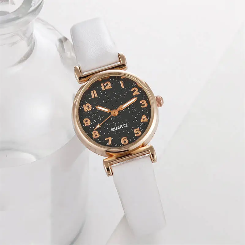 

Women Fashion Casual Leather Belt Watches Simple Ladies Small Dial Quartz Watch Clock Analog Dress Wristwatches Reloj Mujer