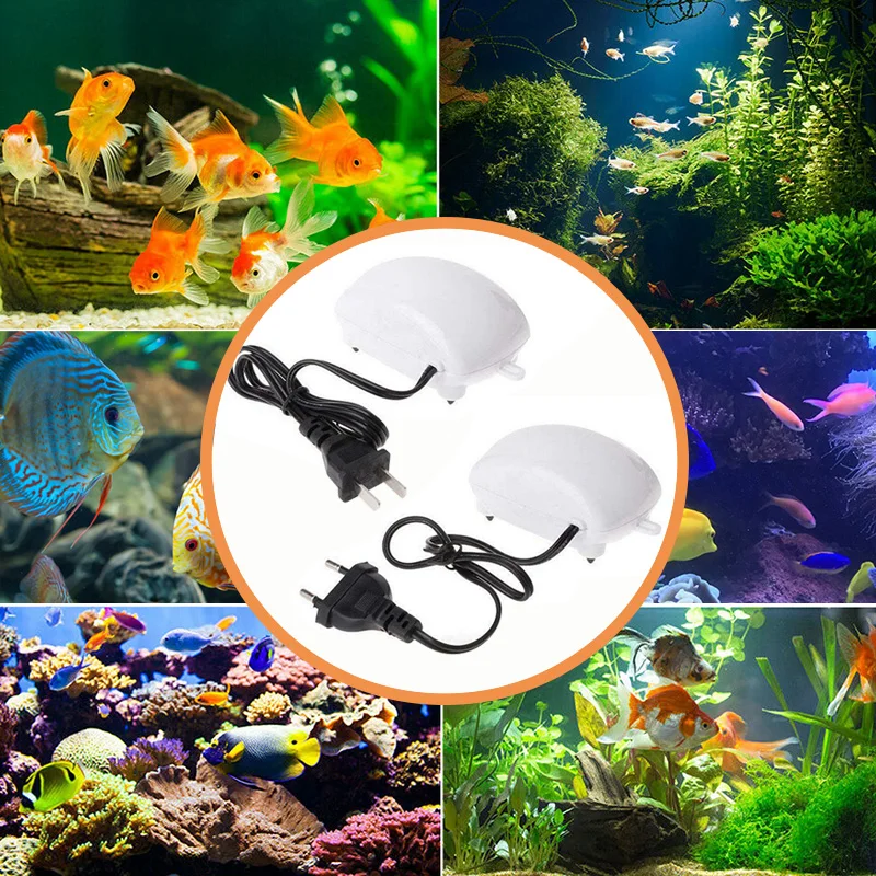 Аквариумный воздушный насос мини компрессор кислородный для аквариума