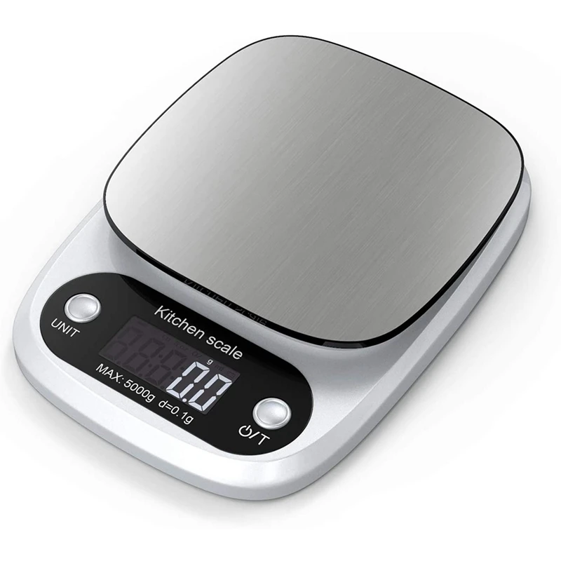 

Цифровые кухонные весы, максимальный вес 0,1 г/макс. 5 кг, цифровые весы с большой точностью, 0,1 г, весы с ЖК-дисплеем и функцией тарирования