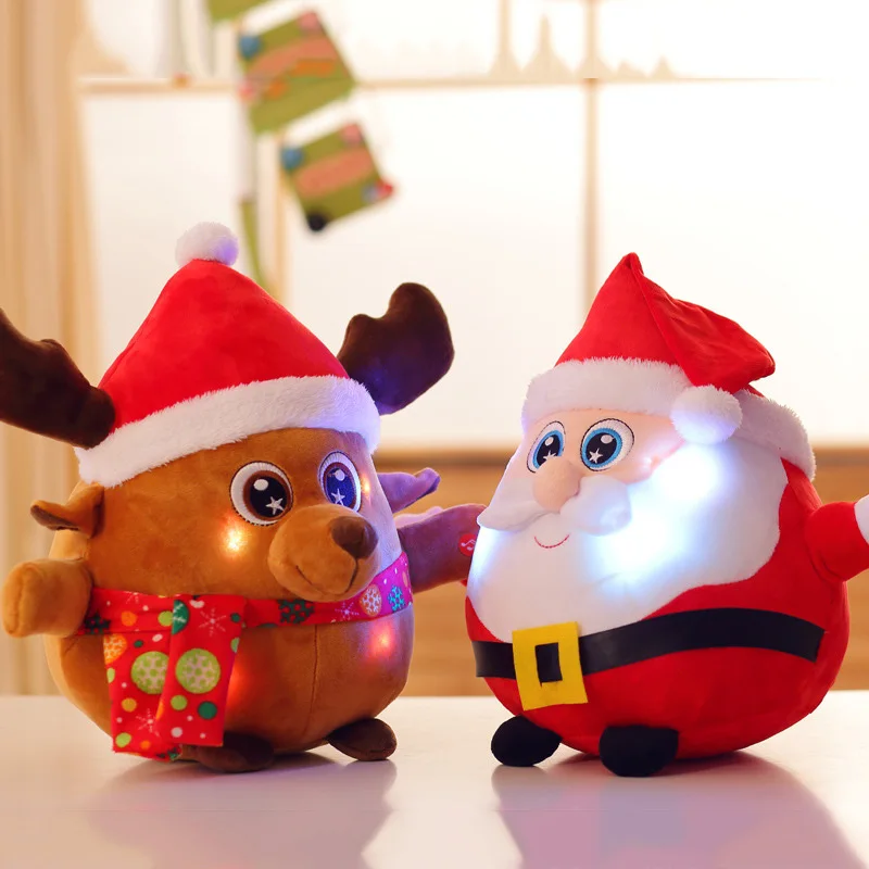 Светодиодный светильник 22 см пение Рождественской песни красочные светящиеся