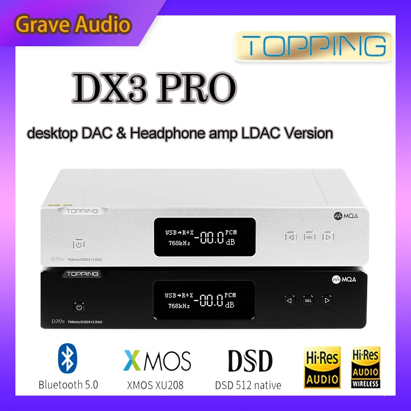 TOPPING DX3PRO LDAC Edition Расшифровка Bluetooth amp AK4493 USB DAC XMOS XU208 DSD512 Усилитель Выход для