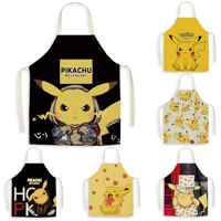 pikachu apron pokemon adult kids kitchen linen printing household cleaning household cooking kids baking accessories chef apron