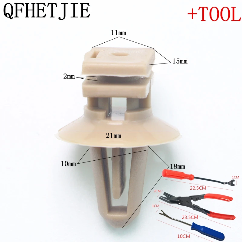 

30 Pcs Car Buckle Door Panel Retainers Fixed Clip Auto Decorative Buckle Car Door Guard Plate Fastener And disassembly tools