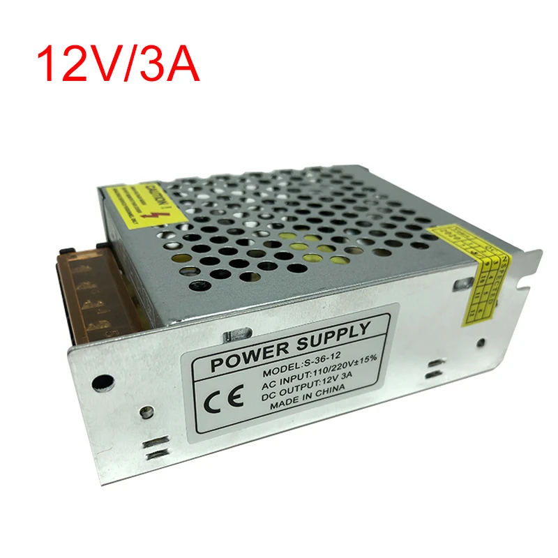 12 вольт Питание 1A 2A 3A 5A 8A 10A 15A 20A 25A 30A трансформатор 220V V AC-DC Импульсный блок питания