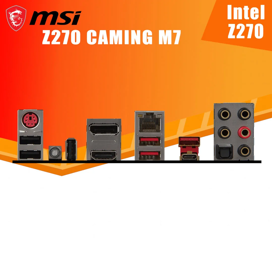 Материнская плата LGA 1151 MSI Z270 GAMING M7 i7 i5 i3 DDR4 64 Гб PCI-E 3 0 M.2 USB3.1 HDMI Type-A Desktop Placa-MOM ATX |