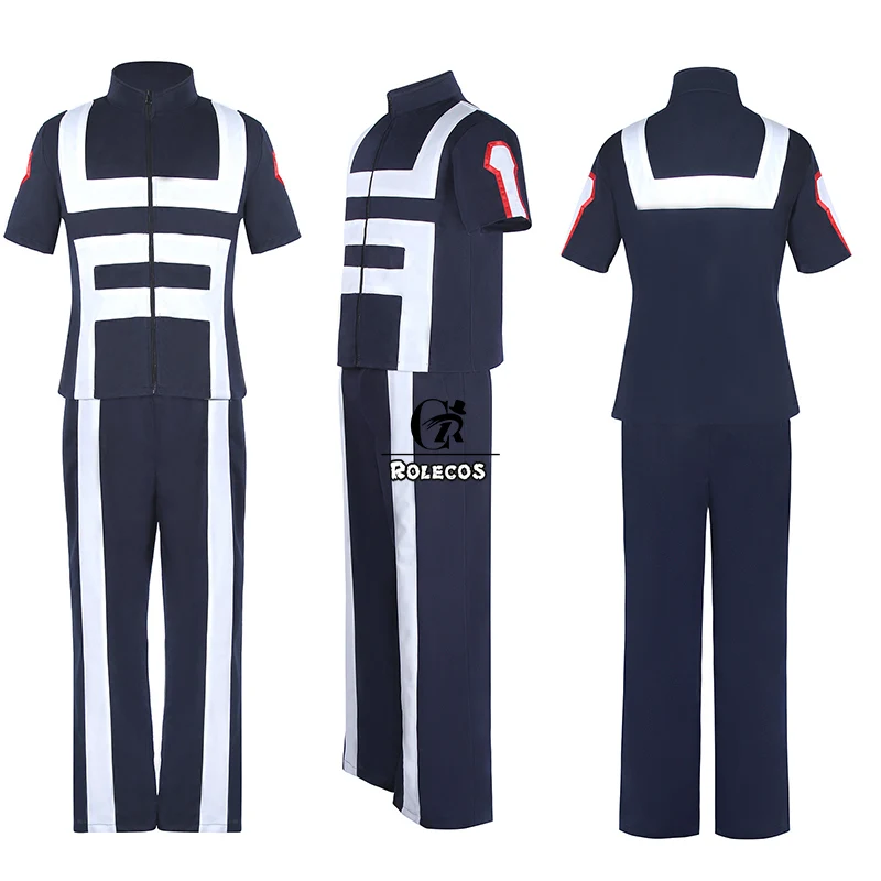Костюм для косплея аниме ROLECOS MHA костюм участников тренажерного зала униформа