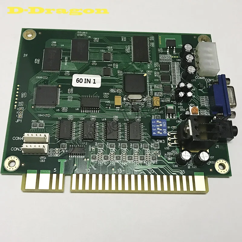 

60 in 1 iCade Multicade Arcade Multigame JAMMA PCB Board Support Vga/Cga Most Classical Games