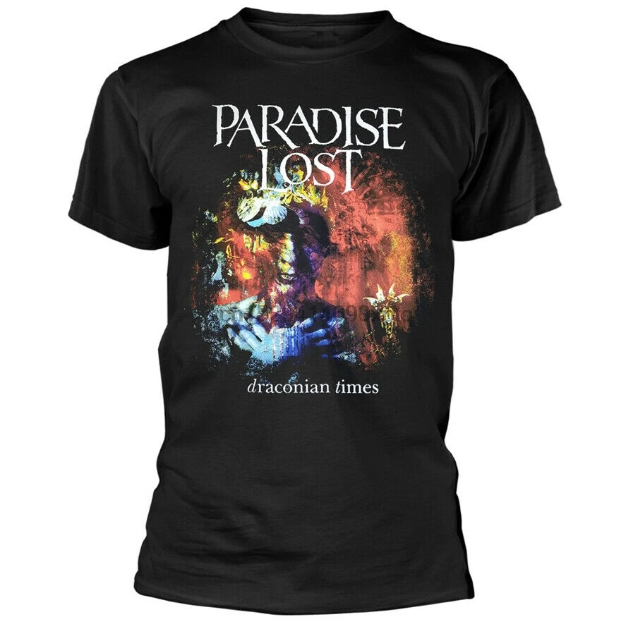 Футболка с металлическим ремешком Paradise Lost драконинское время размеры S M L XL XXL |