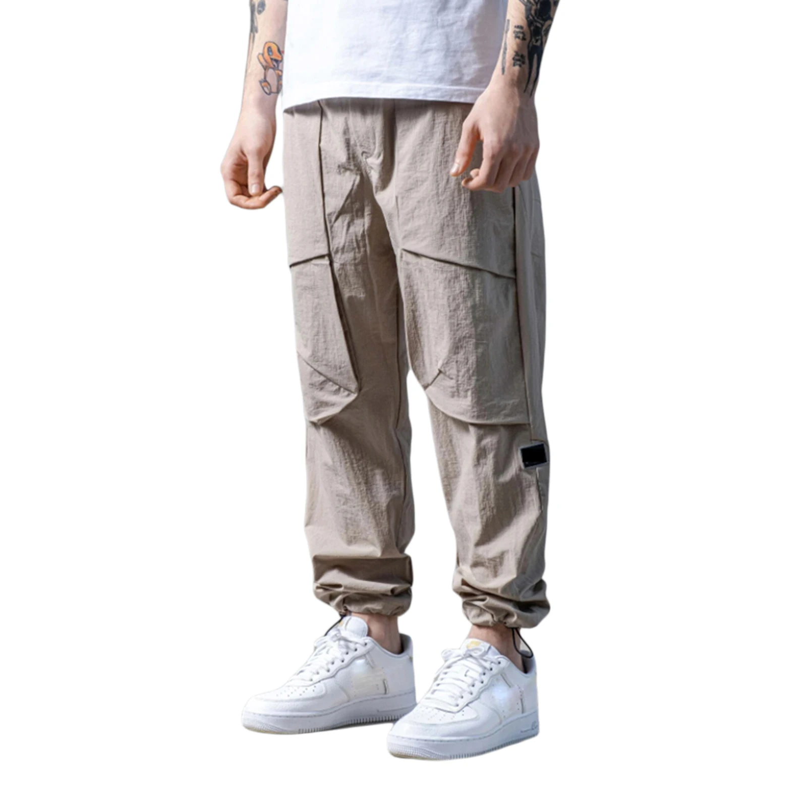 

Льняные брюки для мужчин, широкие брюки-карго, летняя одежда большого размера, размер 2XL, уличная одежда, мужская одежда в стиле Харадзюку, ве...