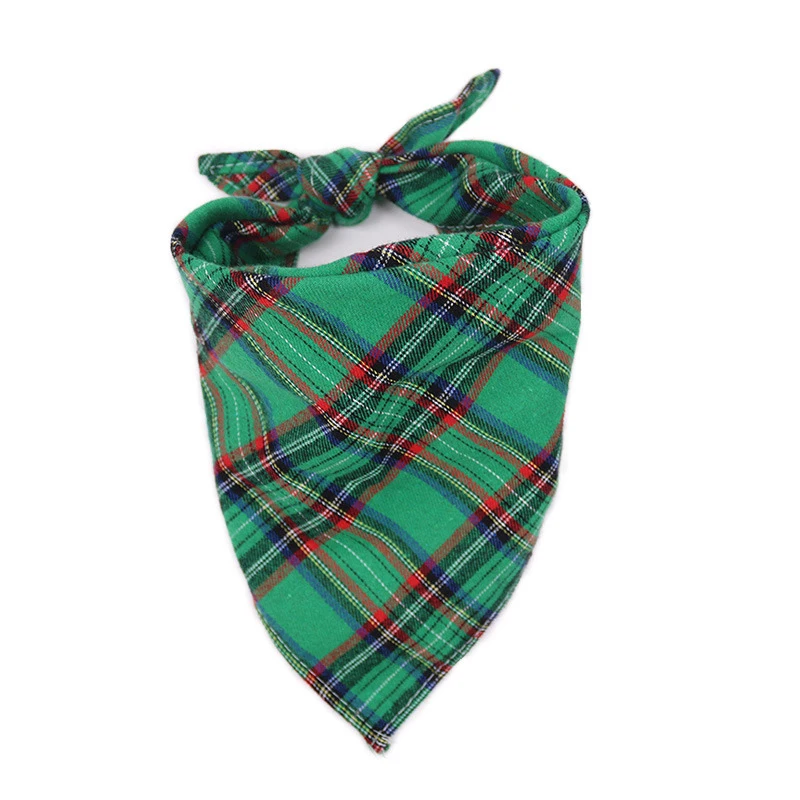 Новинка классическая красная черная клетчатая бандана для домашних питомцев