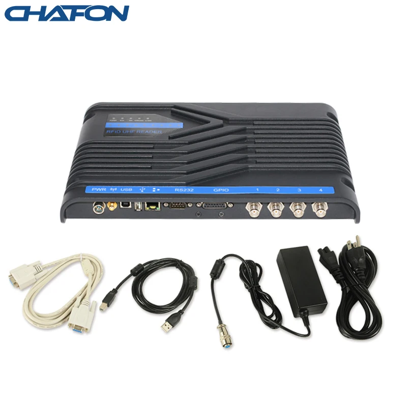 Chafon rs232 uhf rfid фиксированный считыватель 4 порта impinj r2000 чип бесплатный sdk образец