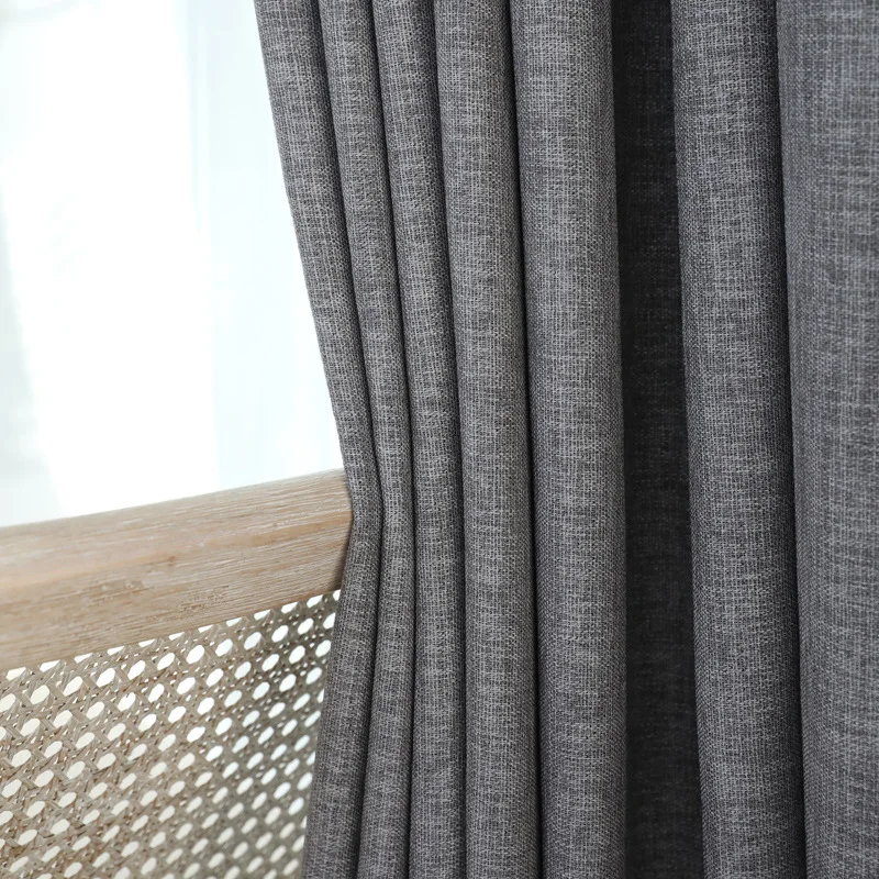 

310cm Height Modern Living Room Bedroom Luxury Thick Window Curtain Fabric Blackout Solid Color Curtains For Rideaux Occultant