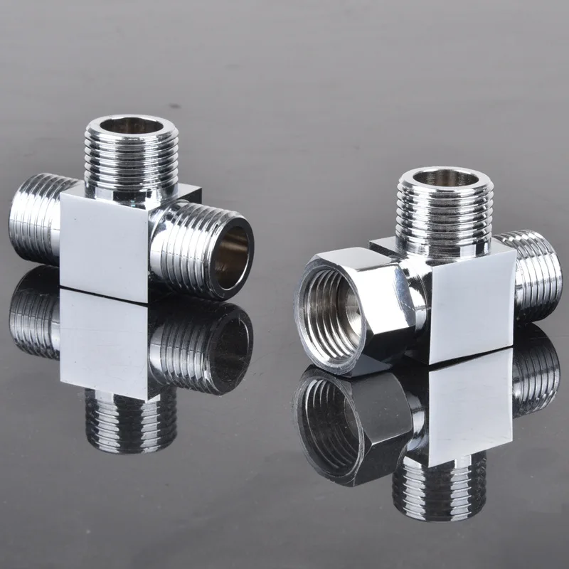 Утолщение меди с Т образным соединителем угловой клапан один на два 4 точечных