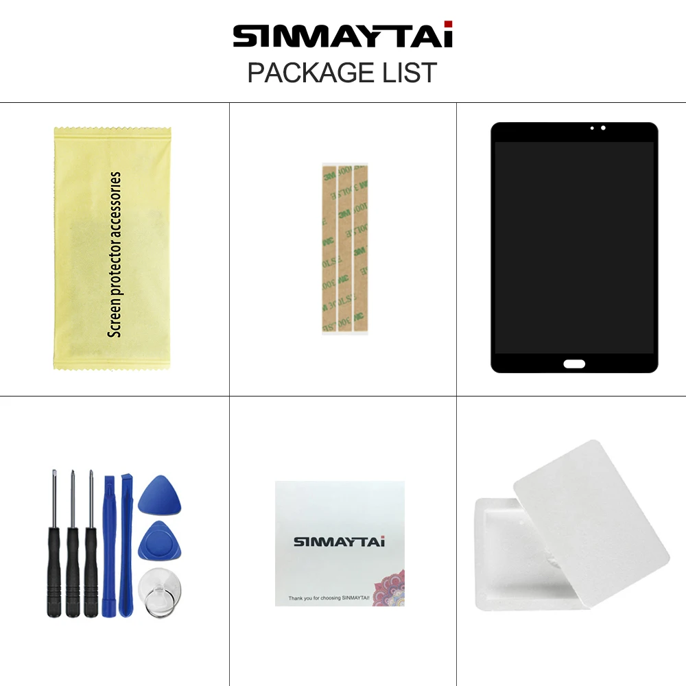 100% протестированный T710 ЖК-дисплей для Samsung GALAXY Tab S2 8 0 2015 WiFi T715 3G с сенсорным