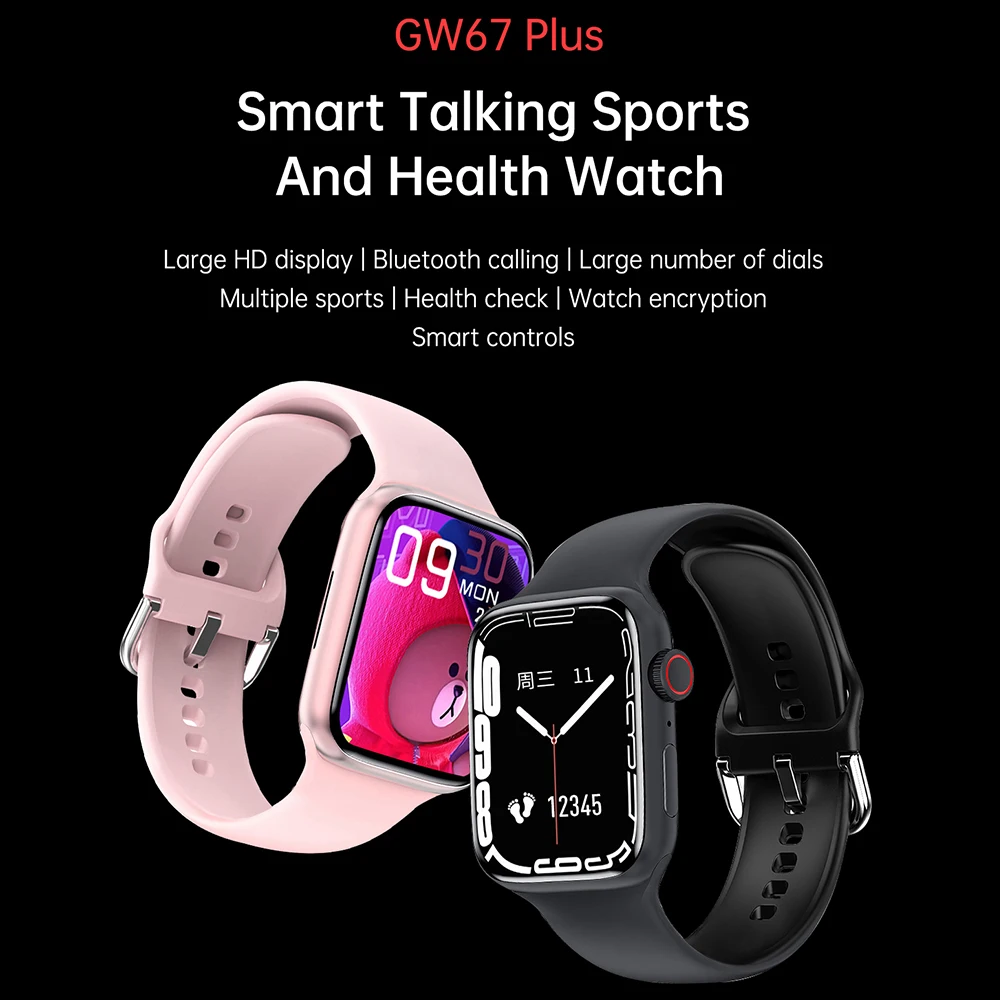 Смарт-часы Torntisc GW67 Plus 2021 Bluetooth Call Smartwatch Iwo Custom Dial полноэкранные смарт-часы для