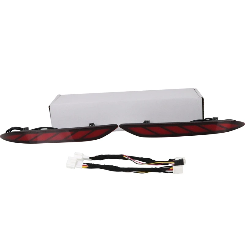 

2Pcs for 2016-2019 Honda Lingpai 3 Function Rear Bumper Light Brake Warning Light