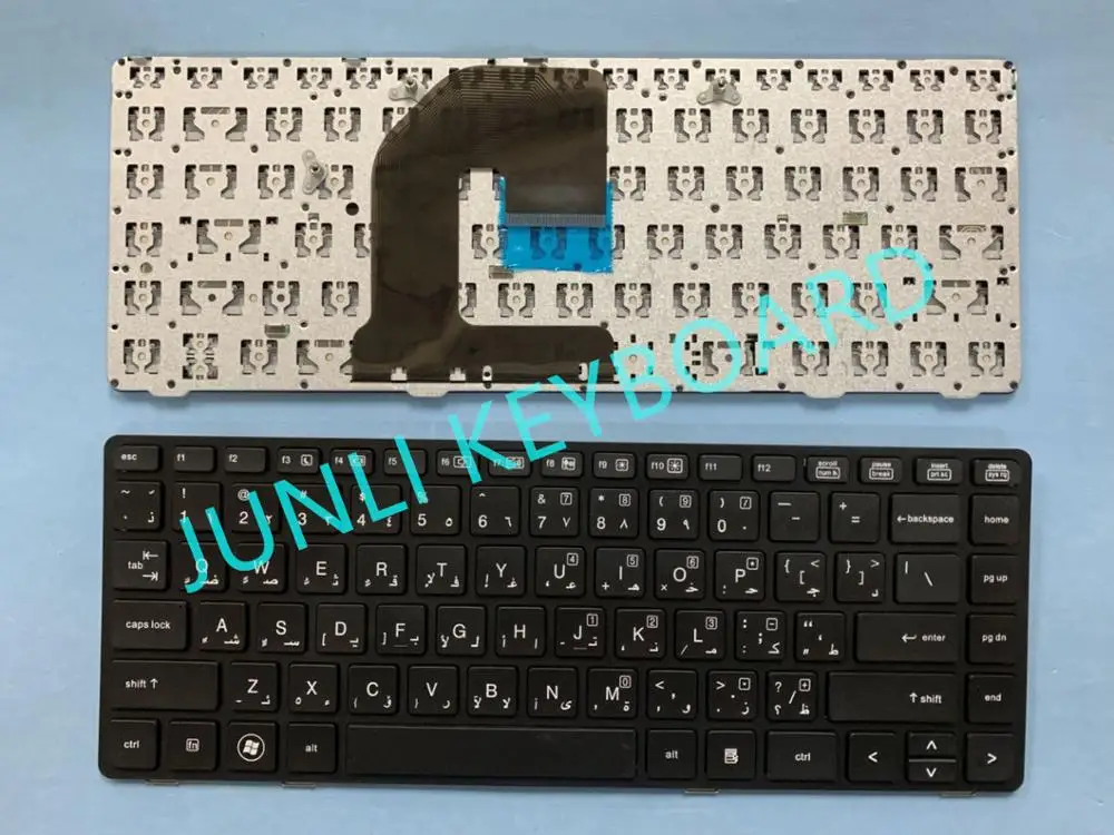 JUNLI клавиатура для HP EliteBook 8460 8460P ProBook 6460 6460B 6465B с черной рамкой без указателя