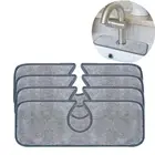 Впитывающий Коврик для кухонного смесителя, защита для раковины, из микрофибры, брызговик, аксессуары для кухни и ванной комнаты, 24 шт.