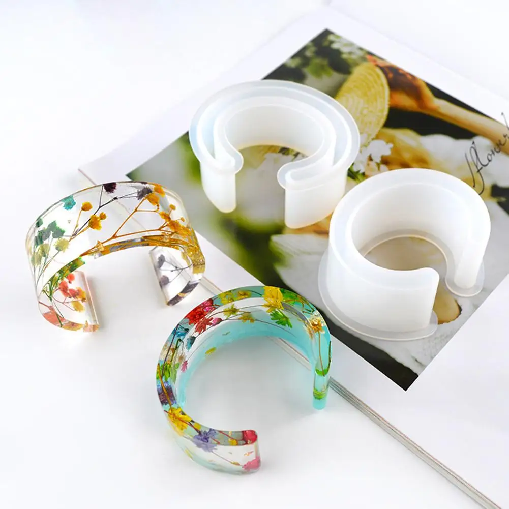 

Silicone C-Shape Open Bracelet Mold Jewelry Making DIY Resin Epoxy Craft Mould Handmade DIY Making Ring Jewelry