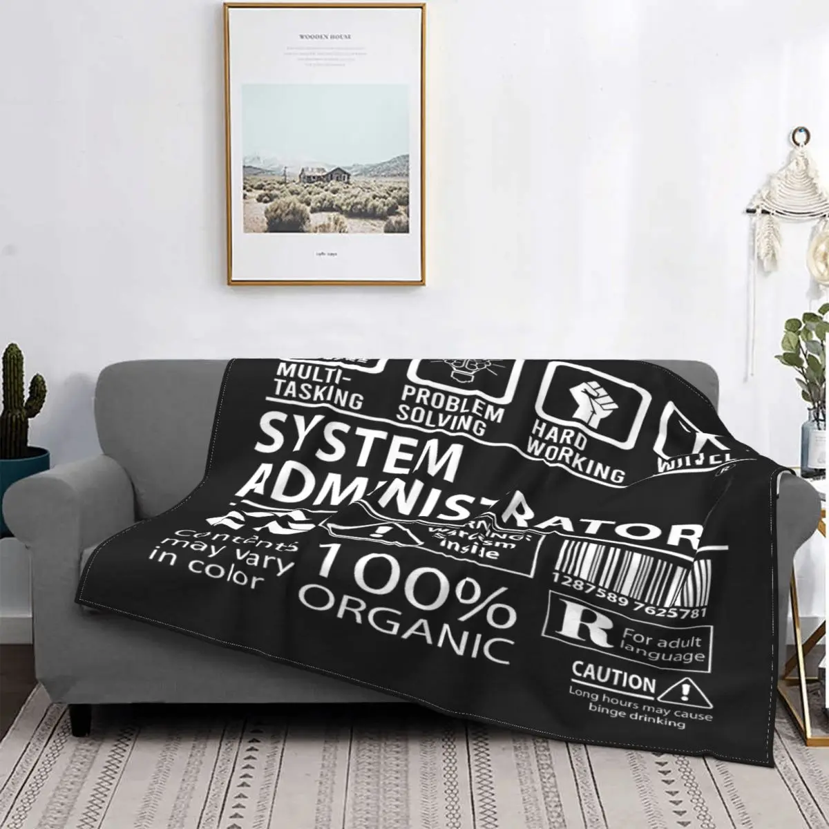 

Camiseta de administrador del sistema, manta, colcha para cama, ropa de cama a cuadros, cubierta de playa, mantas a cuadros, rop