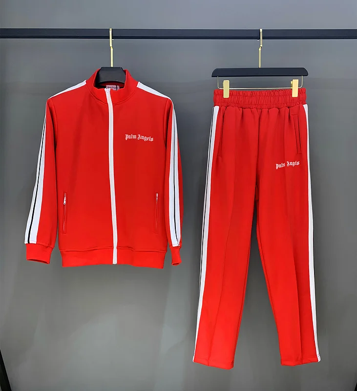 

Palm angels Popular fashion personality all-match simple striped running casual Men's Sets