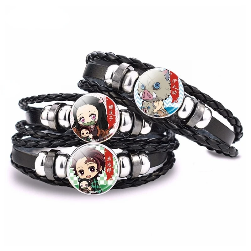

Ghost Slayer Anime Bracelet Jewelry Decoration Men Women Fashion Jewelry Adjustable Bracelet Christmas Kids Toys Birthday Gifts