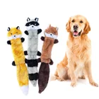 Новинка 2021, жевательная игрушка для собак, тонкая игрушка Peltz без наполнения, пищалка, плюшевая игрушка для собак, лиса, енот, белка, игрушки для собак, товары для домашних животных, Прямая поставка