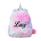 Рюкзак детский для дошкольного возраста с именем единорога на заказ